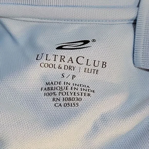 BRAND NEW ULTRA CLUB 3-BUTTON PLACKET WITH COLLAR MEN'S SHORT SLEEVE POLO SHIRT - Picture 13 of 15